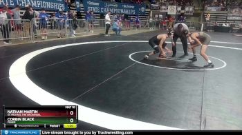 D 3 120 lbs Cons. Round 3 - Nathan Martin, St. Michael The Archangel vs Corbin Black, Fisher