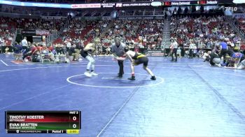 3A-126 lbs Quarterfinal - Evan Bratten, Dubuque Hempstead vs Timothy Koester, Bettendorf