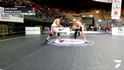 Open Men - 125 lbs Champ. Round 2 - Angel Blanco vs Brandon Coleman, Rodriguez High School Wrestling