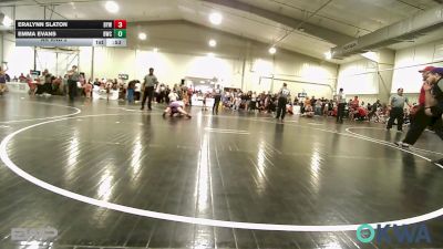 100 lbs Rr Rnd 2 - Eralynn Slaton, Bristow Elementary Wrestling Club vs Emma Evans, Bartlesville Wrestling Club