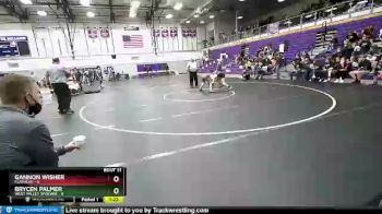 120 lbs Round Two - Brycen Palmer, West Valley Spokane vs Gannon Wisher, Flathead