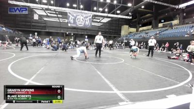 160 lbs Round 1 (10 Team) - Graisyn Hopkins, Kansas Warriors 2 vs Blake Roberts, Black Fox Academy