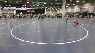 85 lbs Cons. Semis - Mackenzie Amidon, MTC - MANTANONA TRAINING CENTER vs Piper Full, Pennsylvania