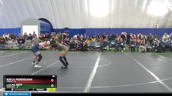 96 lbs Round 8 (10 Team) - Lucas Neff, Donahue vs Kayla Moroschan, Forge