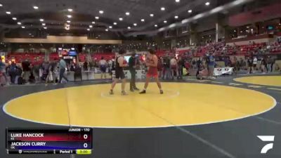 170 lbs Quarterfinal - Luke Hancock, KS vs Jackson Curry, OK