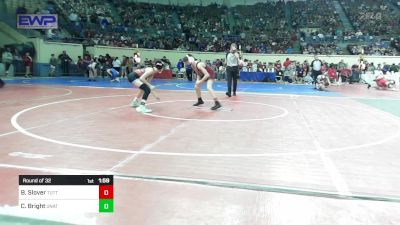 87 lbs Round Of 32 - Braylin Slover, Tuttle vs Cooper Bright, Unattached