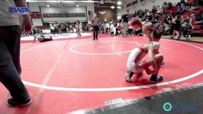 64 lbs Rr Rnd 5 - Hunter Wisdom, Caney Valley Wrestling vs Bostyn Bayer, Broken Arrow Wrestling Club