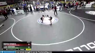 77 lbs Champ. Round 1 - Luke Montero, Sunkist Kids/Monster Garage vs Roman Fonseca, Daniel Cormier Wrestling Club