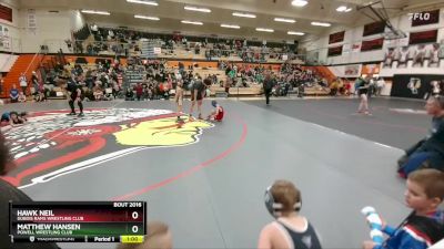 49-53 lbs Quarterfinal - Hawk Neil, Dubois Rams Wrestling Club vs Matthew Hansen, Powell Wrestling Club