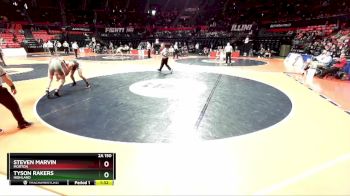 2A 150 lbs Champ. Round 1 - Tyson Rakers, Highland vs Steven Marvin, Morton