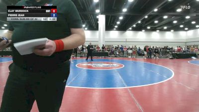150 lbs Cons. Sub-rd Of 32 - Clay Murdock, Morris Fitness vs Pierre Jean