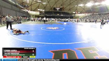 67 lbs Champ. Round 2 - Corbin Ansell, Mat Demon Wrestling Club vs Tayvin Pakootas, Okanogan Underground Wrestling Club
