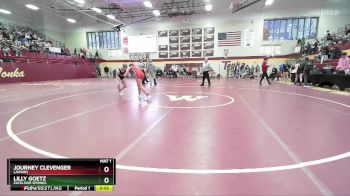 120 lbs Cons. Semi - Journey Clevenger, LAWSON vs Lilly Goetz, EXCELSIOR SPRINGS