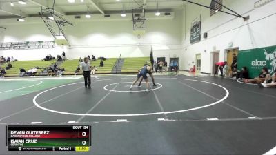 125 lbs 3rd Place Match - Isaiah Cruz, Cerritos vs Devan Guiterrez, Bakersfield College