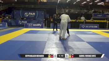 Gabriel Fontanez Ortiz vs Devyn Malachi McFadden 2026 Pan Jiu Jitsu IBJJF Championship