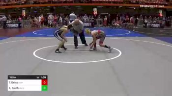 100 lbs Semifinal - Tanner Delay, High Plains Thunder vs Andrew Smith, Matpac Wrestling ND