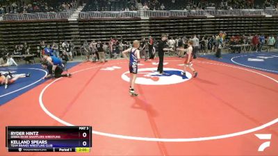 82 lbs Semifinal - Ryder Hintz, Green River Grapplers Wrestling vs Kelland Spears, Team Braves Wrestling Club