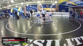 113 White Semifinal - Patrick Cooksey, Wakulla Hs vs Marco Vides-Olivencia, Miami Palmetto