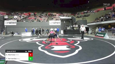 108 lbs Consi Of 16 #1 - Gabriel Martinez, Paso Robles vs Francisco Hernandez, Bullard