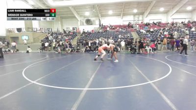 215 lbs Cons. Rd Of 32 - Liam Randall, Mountain Crest vs Wensor Quintero, Copper Hills