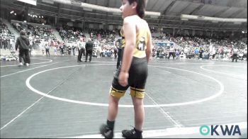 83 lbs Round Of 32 - Harbor Lemons, Duncan Demon Wrestling vs Nevius Cossio, OKC Saints Wrestling