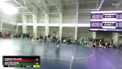 97 lbs Round 2 (4 Team) - Cooper Williams, Idaho 2 vs Britten Culek, Western Nebraska