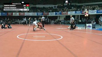 144 lbs Placement (16 Team) - Simeon Barrett, Grassfield vs Cooper Wenrich, Nazareth