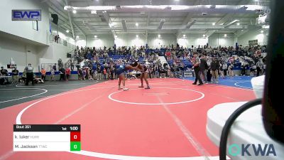 145 lbs Final - Kelice Luker, HURRICANE WRESTLING ACADEMY vs Miangel Davis Jackson, Team Tulsa Wrestling Club