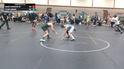 92 lbs 1st Place Match - Jared Haddock Jr, Milford Wrestling vs Tyler Gieger, Ruthless