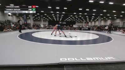 155 lbs 1st Place Match - Stetson Gabel, Bear Cave Wrestling Club vs Everett Zeitler, Aviators Wrestling