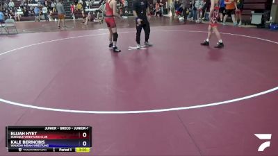 Junior-1 lbs Round 1 - Elijah Hyet, Dubuque Wrestling Club vs Kale Berinobis, Waukon Indian Wrestling