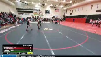 195 Boys Quarterfinal - Isaiah Jones, Mesa Ridge vs Cael Nordyke, Holly High School