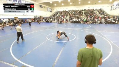 138 lbs Champ. Round 1 - Daniel Martinez, Capistrano Valley High School vs Ezra Orozco, Murrieta Mesa