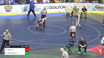 102 lbs Semifinal - Devon Magro, Forest Hills vs Weston Pisarchick, Brockway