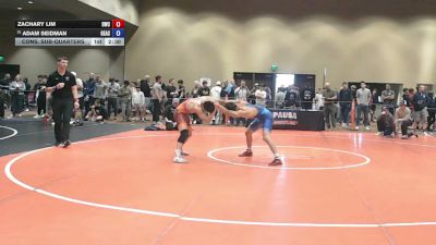 144 lbs Cons. Sub-quarters - Zachary Lim, Doughboy Wrestling Club vs Adam Seidman, Germantown Academy