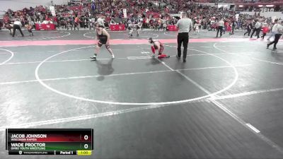 135 lbs Quarterfinal - Jacob Johnson, Wisconsin Rapids vs Wade Proctor, Omro Youth Wrestling