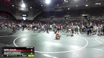 92 lbs Champ. Round 1 - Avery Guillen, Wrecking Crew Wrestling Club vs Braedyn Anderson, Western Colorado Wrestling Club