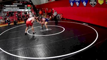 215 lbs Cons. Round 2 - Derek Diamond, Frazier vs Kameron Dietrick, Plum Hs