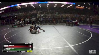2A 120 lbs Cons. Round 2 - Aiden Baker, Heritage vs Coby Shields, Gulf Breeze