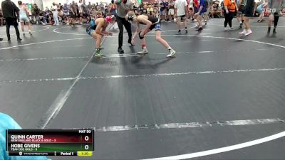 120 lbs Round 6 (8 Team) - Hobe Givens, Team 302 Gold vs Quinn Carter, New England Black & Gold