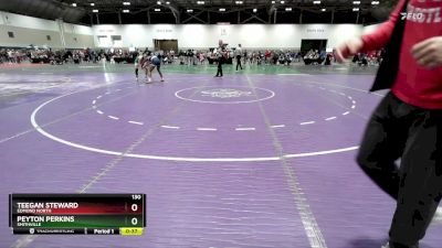 130 lbs Cons. Round 2 - Peyton Perkins, Smithville vs Teegan Steward, Edmond North