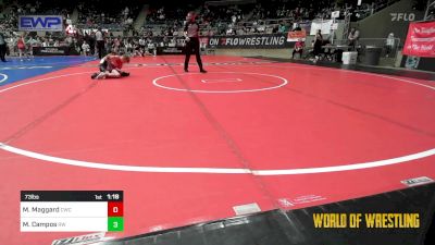 73 lbs Round Of 64 - Mason Maggard, Claremore Wrestling Club vs Matthew Campos, RedWave Wrestling