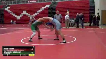 215 lbs Quarterfinal - Kyle Snider, Cuyahoga Valley Christian Academy vs Brandon Ridenour, Cloverleaf