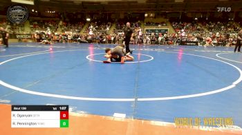 120 lbs Quarterfinal - Robert Oganyan, Dethrone vs Ruger Pennington, TCWC