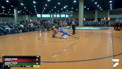 138 lbs Round 5 (6 Team) - Rowdy Duck, Guerilla WC vs Josiah Sykes, MF Army