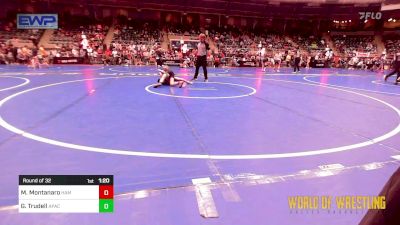 88 lbs Round Of 32 - Mateo Montanaro, Hamma Shack vs Graeden Trudell, Apache Youth Wrestling