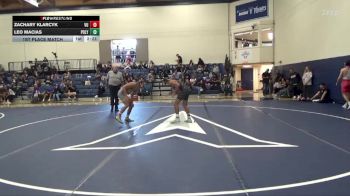 133 lbs 1st Place Match - Zachary Klarcyk, Vanguard vs Leo Macias, Cal Poly SLO