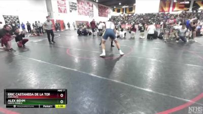 190 lbs Champ. Round 1 - Eric Castaneda De La Torre, Adelanto vs Alex Behm, Santa Monica