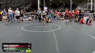 60 lbs Semis (4 Team) - Bohdi Tsikerdanos, Warhawks Wrestling vs Jacobi Burkett, Dynasty National Team