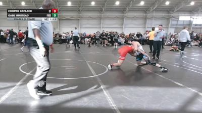 132 lbs Finals (2 Team) - Gabe Umstead, FORGE vs Cooper Kaplack, Stealth Training